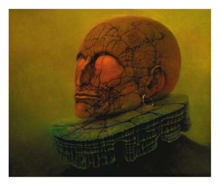 Portrait gicle'e by Zdzislaw Beksinski