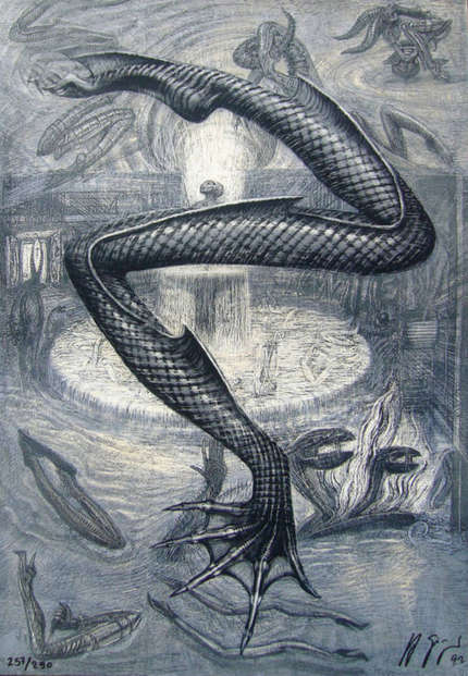 Pisces original lithograph