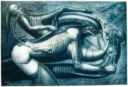 Necronom V signed limited editon print by Giger