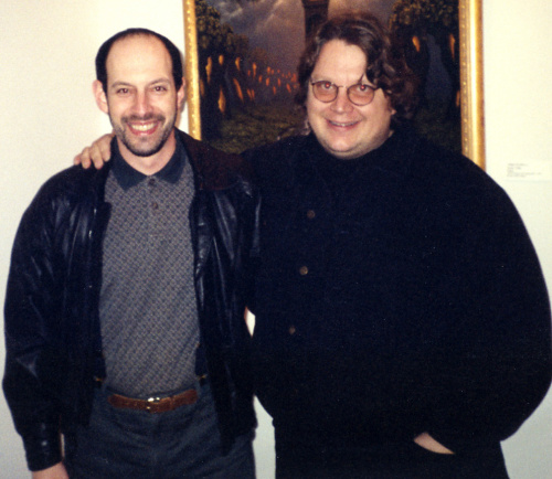 James Cowan and Guillermo del Toro at Morpheus Gallery