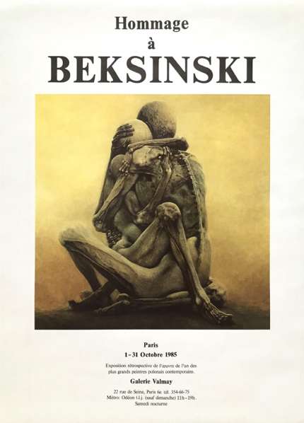 Beksinski Paris Surreal Exhibition Poster