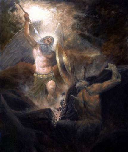 MARC FISHMAN: St. Michael Defeating Lucifer II