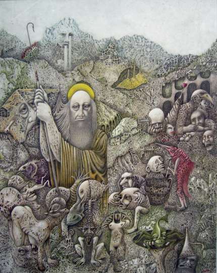 Temptation of St. Anthony by Gino Hasler