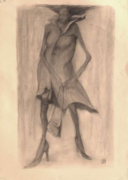 Charcoal Drawing 2 'Femme'