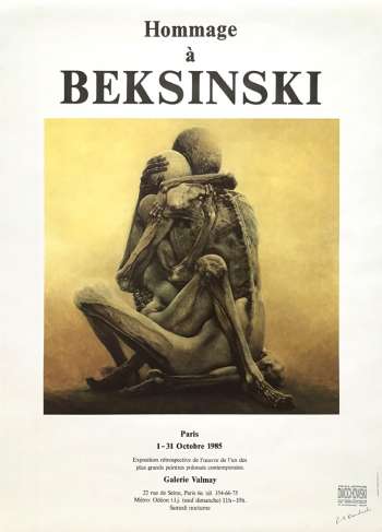 Beksinski Paris Surreal Exhibition Poster