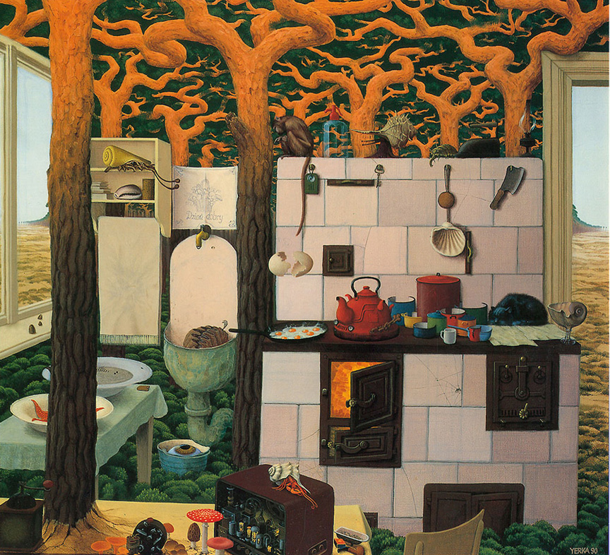 YERKA Granny's Kitchen Morpheus Surreal Art