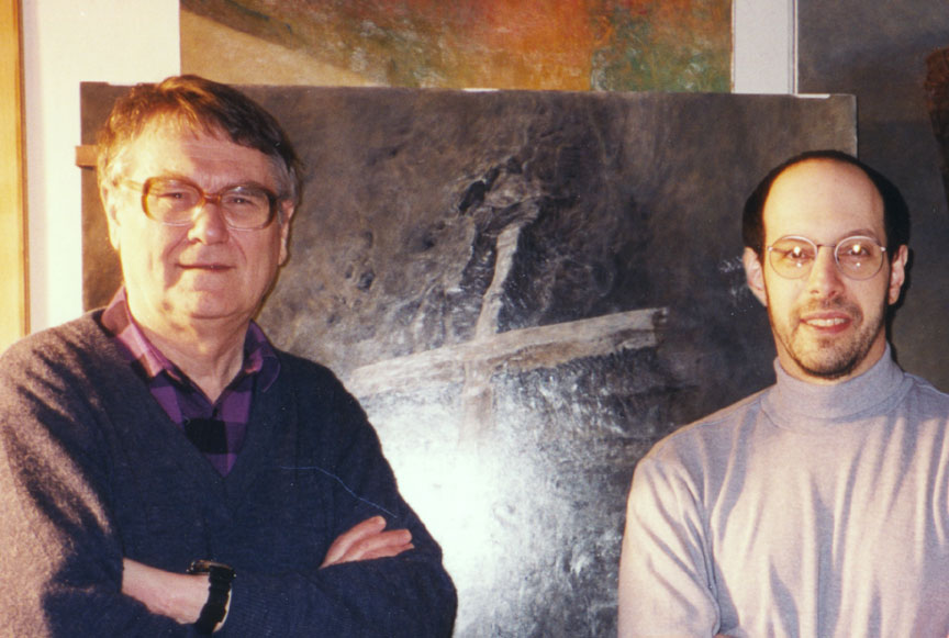 Zdzislaw Beksinski and james Cowan of Morpheus in Warsaw