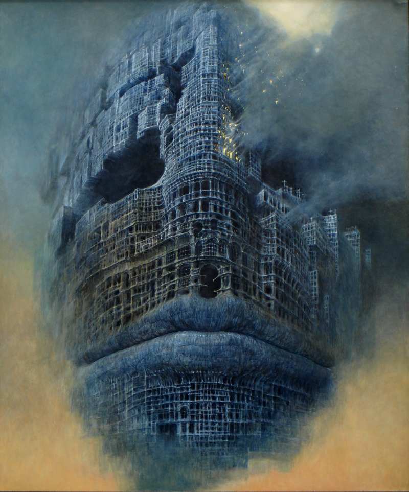 Beksinski painting Morpheus Surreal Art