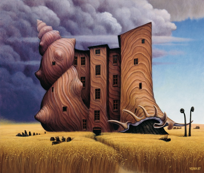 Grandma's Kitchen - Jacek Yerka 